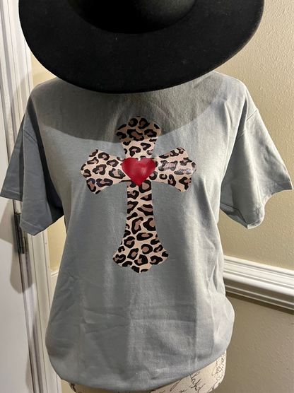 HEART-CROSS- Faith Shirt