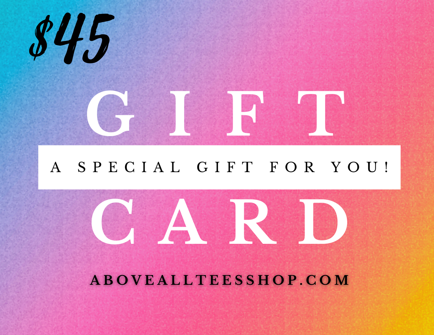 Above All Tees Gift Card